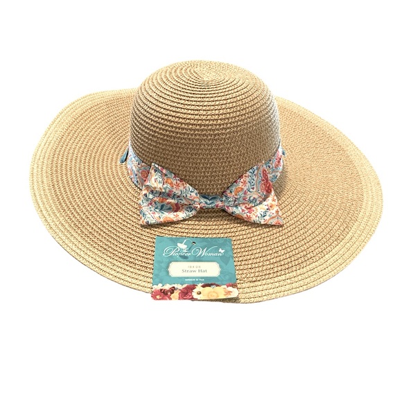Pioneer Woman Folk Geo Print Straw Hat - Picture 7 of 12